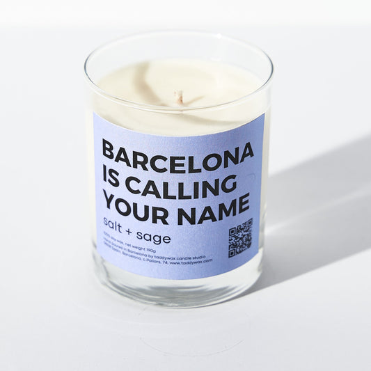 Candle 'Barcelona', Salt + Sage