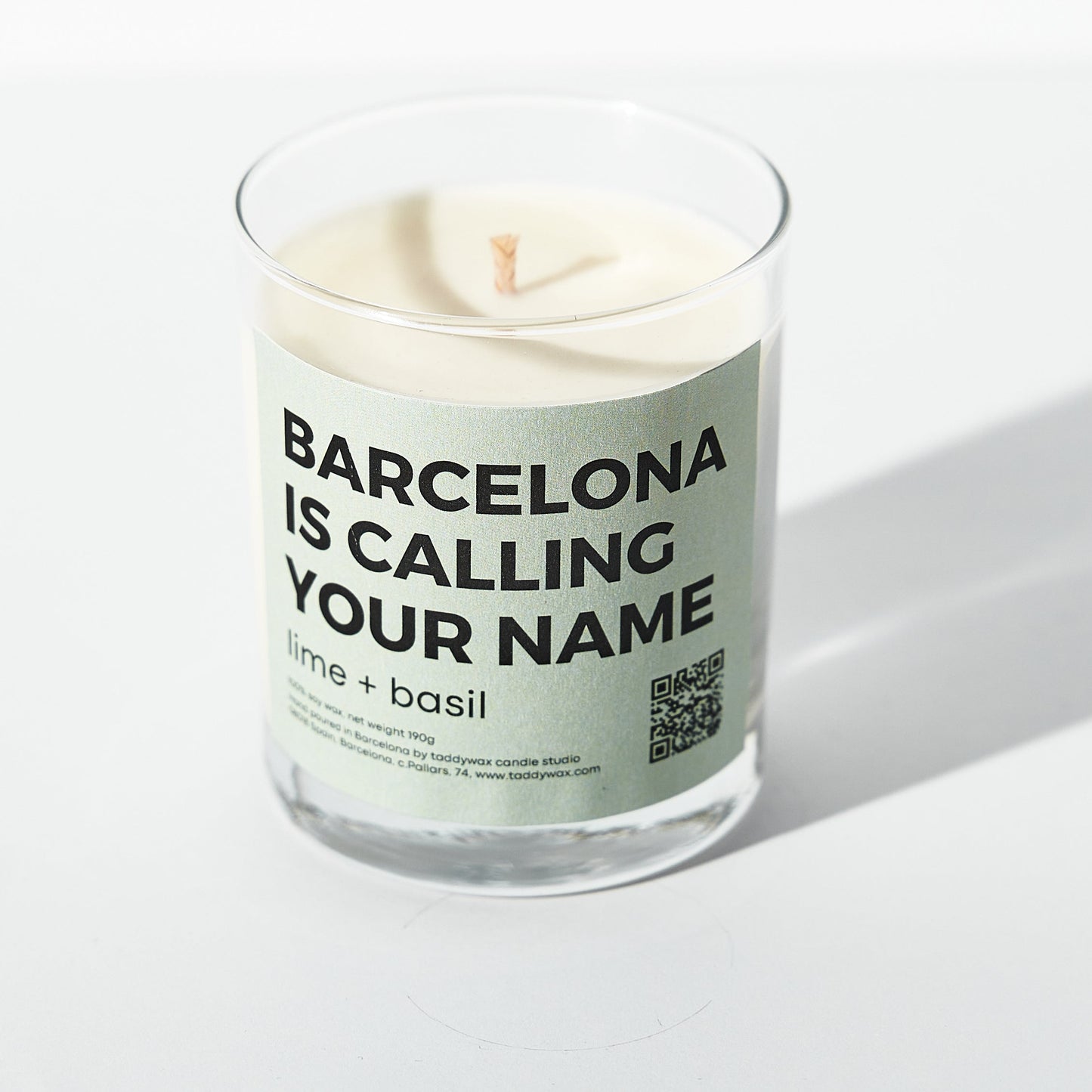 Candle 'Barcelona', Lime + Basil